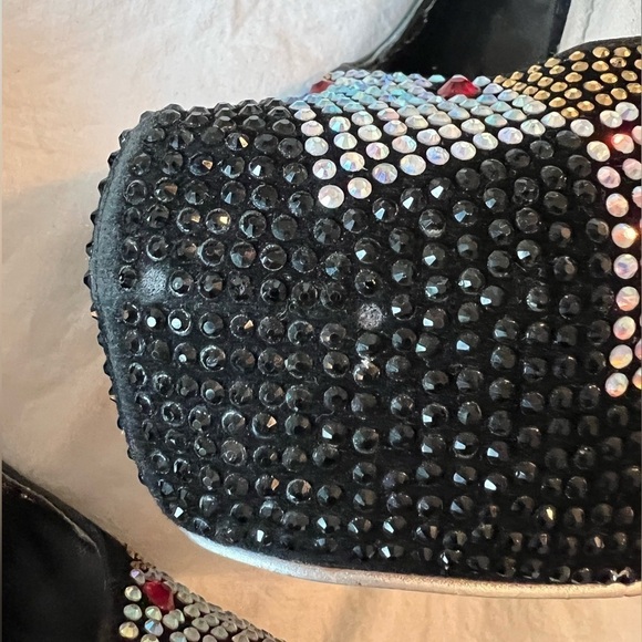Mascotte “Linda 29” Rhinestone Studded Multicolored Platform 6” Heels Size 7.5 - Picture 12 of 13